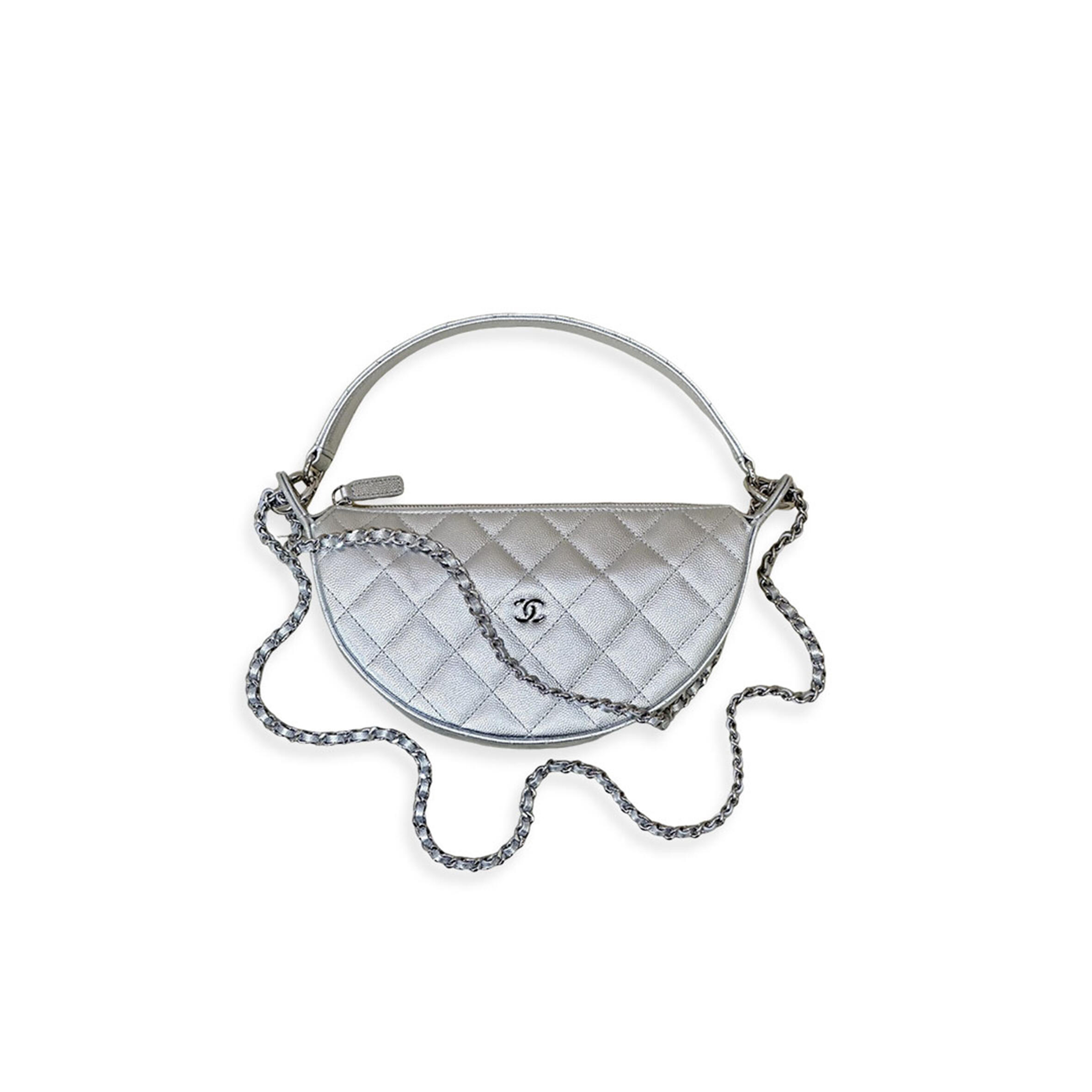 CHANEL CLUTCH WITH CHAIN QUILTED CAVIAR LEATHER HARDWARE (22*15*6cm) 